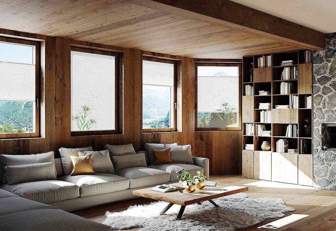 Duette Wabenplissee Plissee Helm und helm