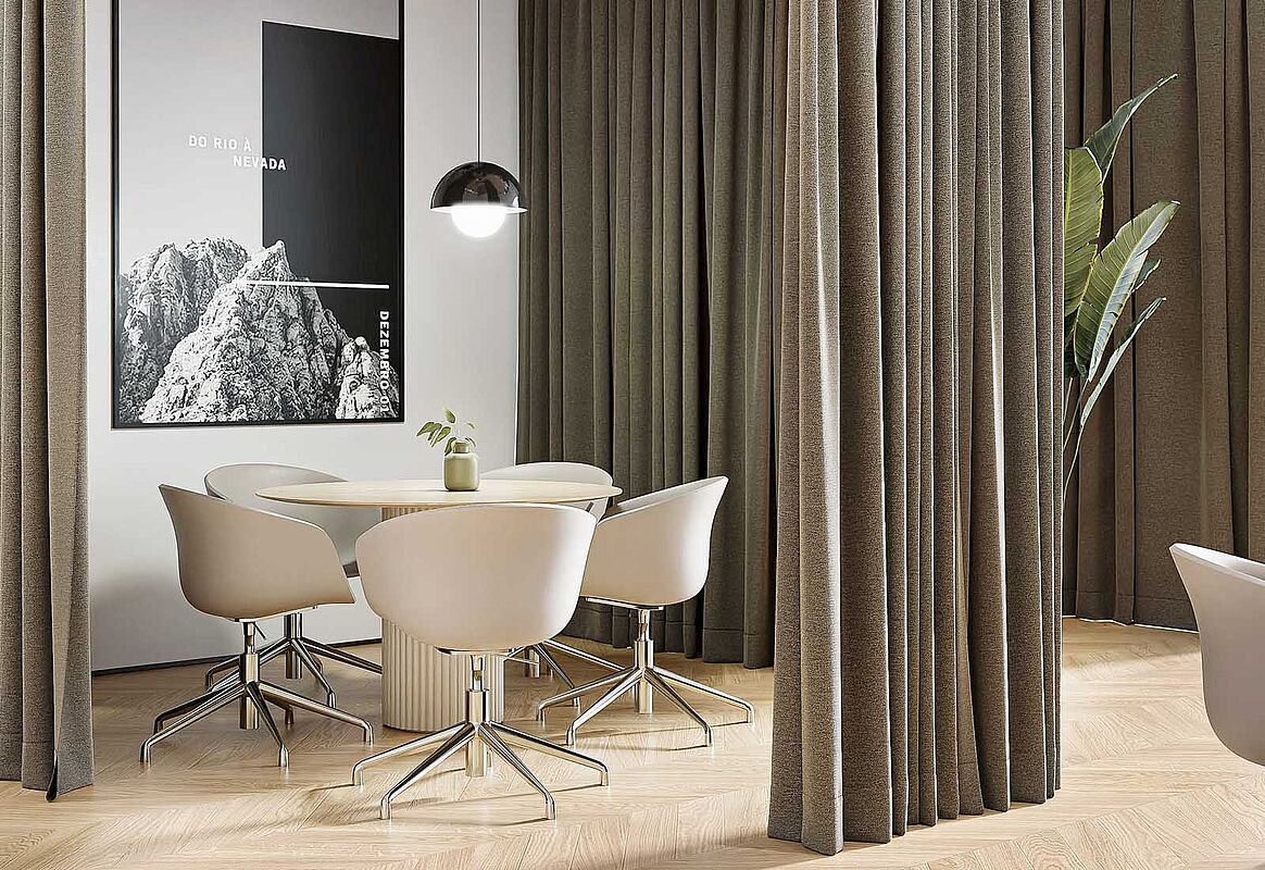 Akustik-Stoffe für besseren Raumklang