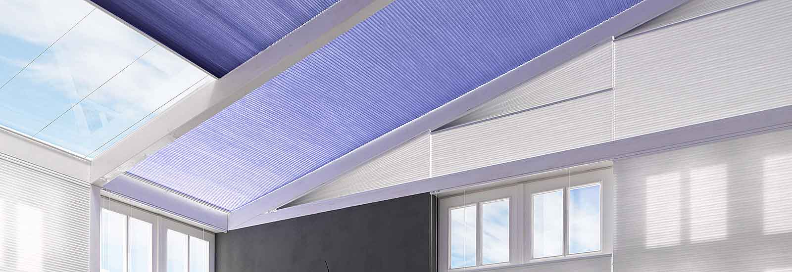 Plissee für Wintergarten